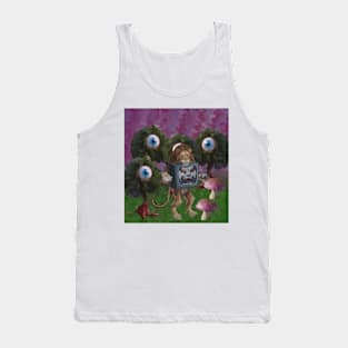 watercolor eyes on lion television Tank Top